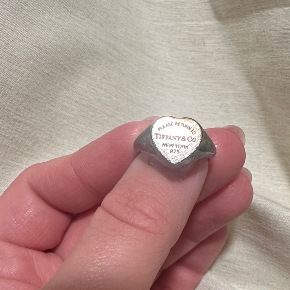 Tiffany & Co. Silver Heart Ring